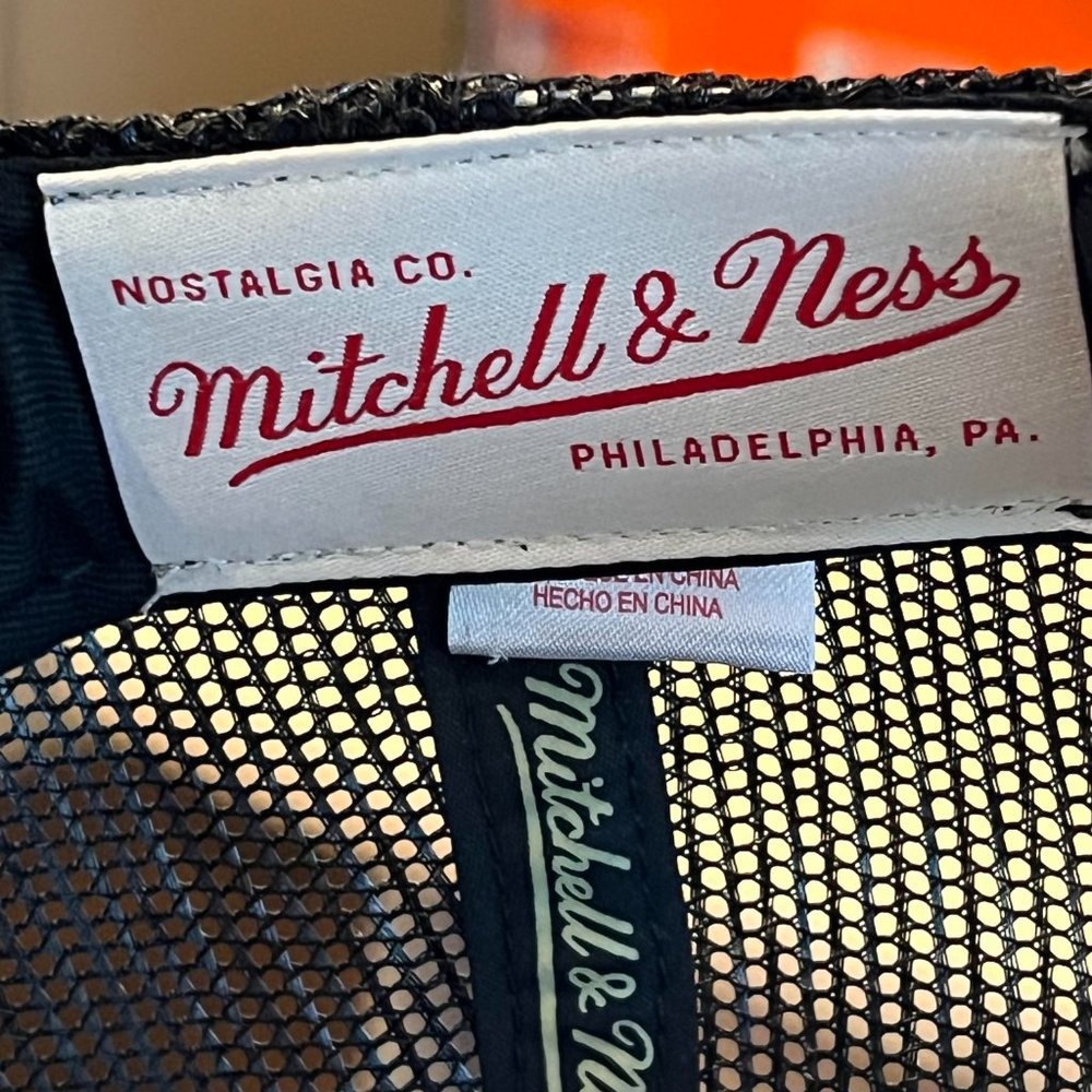 Mitchell & Ness Philadelphia 76ers Sixers NBA Cap Jersey Hook Trucker Hat - Picture 8 of 10